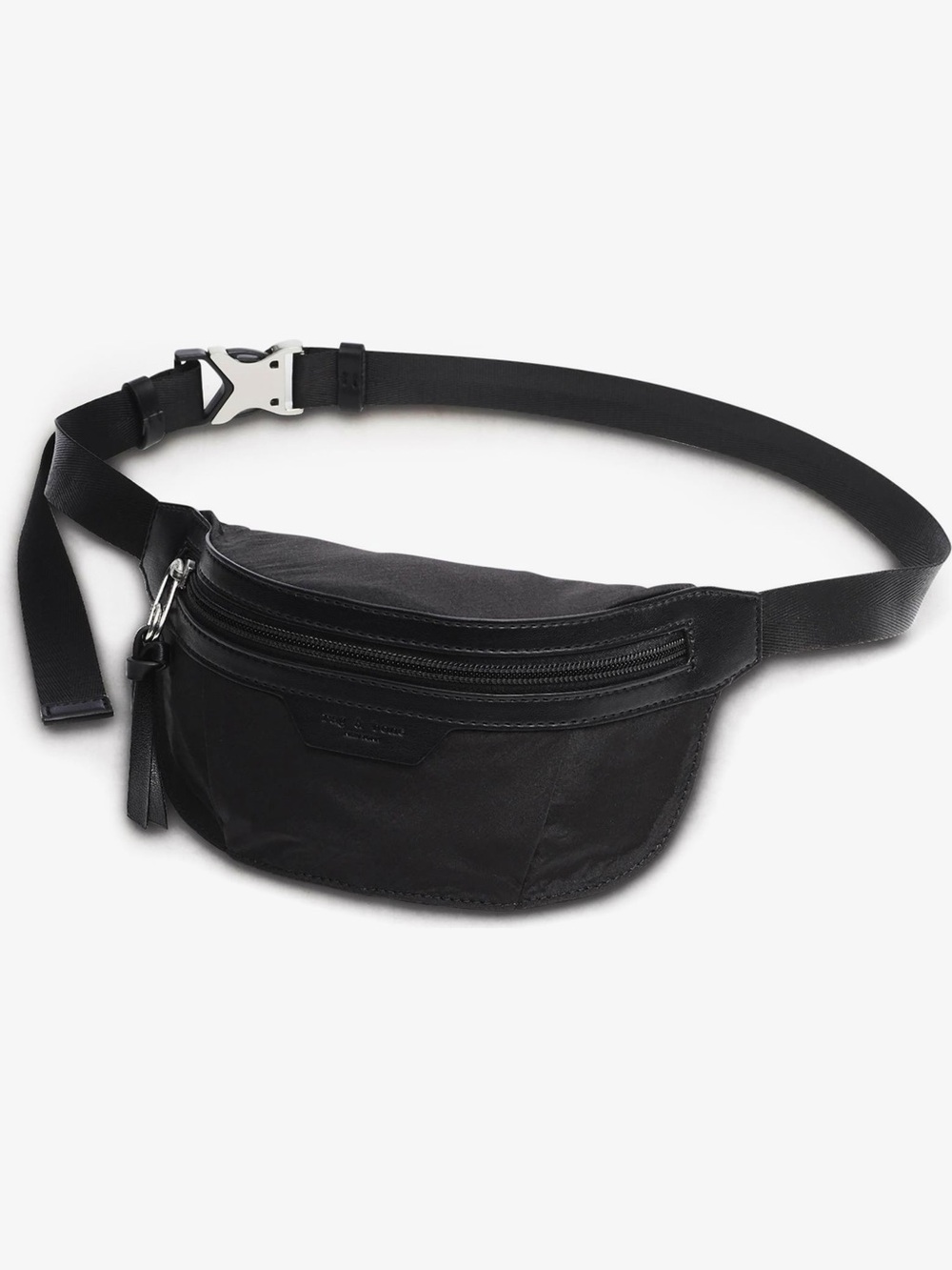 Rag & Bone Black Nylon Mini Commuter Belt Bag